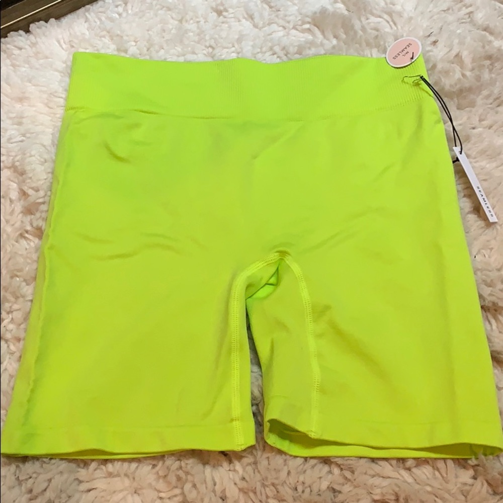 neon biker shorts w/ tags BRAND NEW